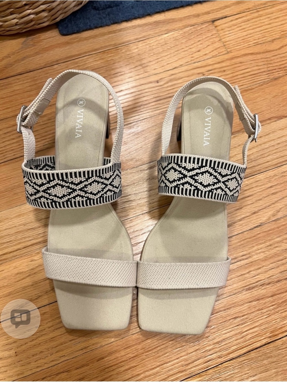 NWT Vivaia Square Toe Block Heel Sandals (Luna) Size EU 41 - Picture 3 of 9